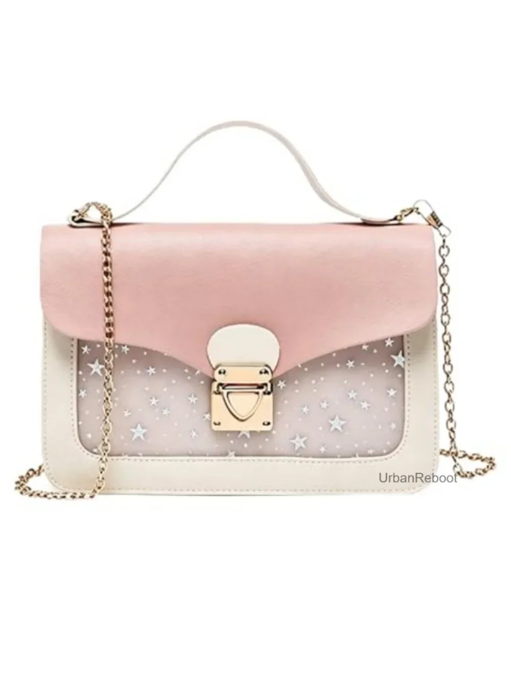 Small Crossbody Purse PU Leather Mini Chain Shoulder Handbag with Detachable